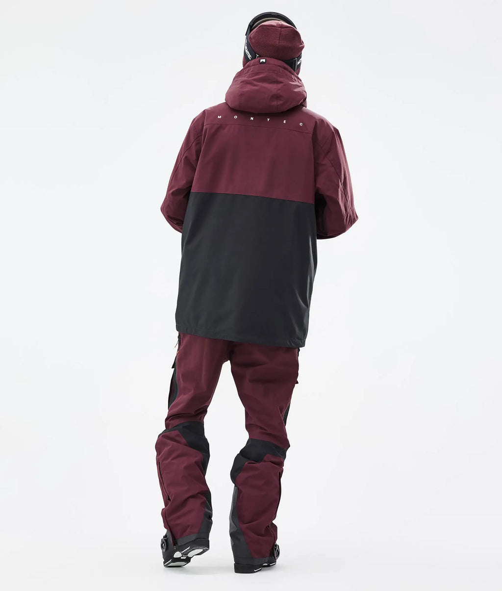 Doom Skijacke Herren - Burgundy/Black