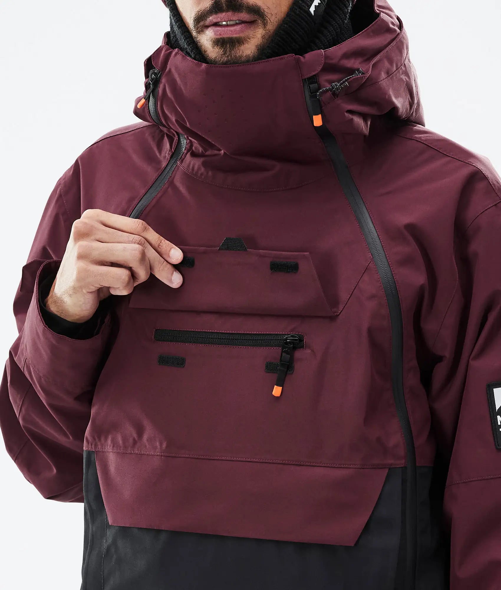 Doom Skijacke Herren - Burgundy/Black