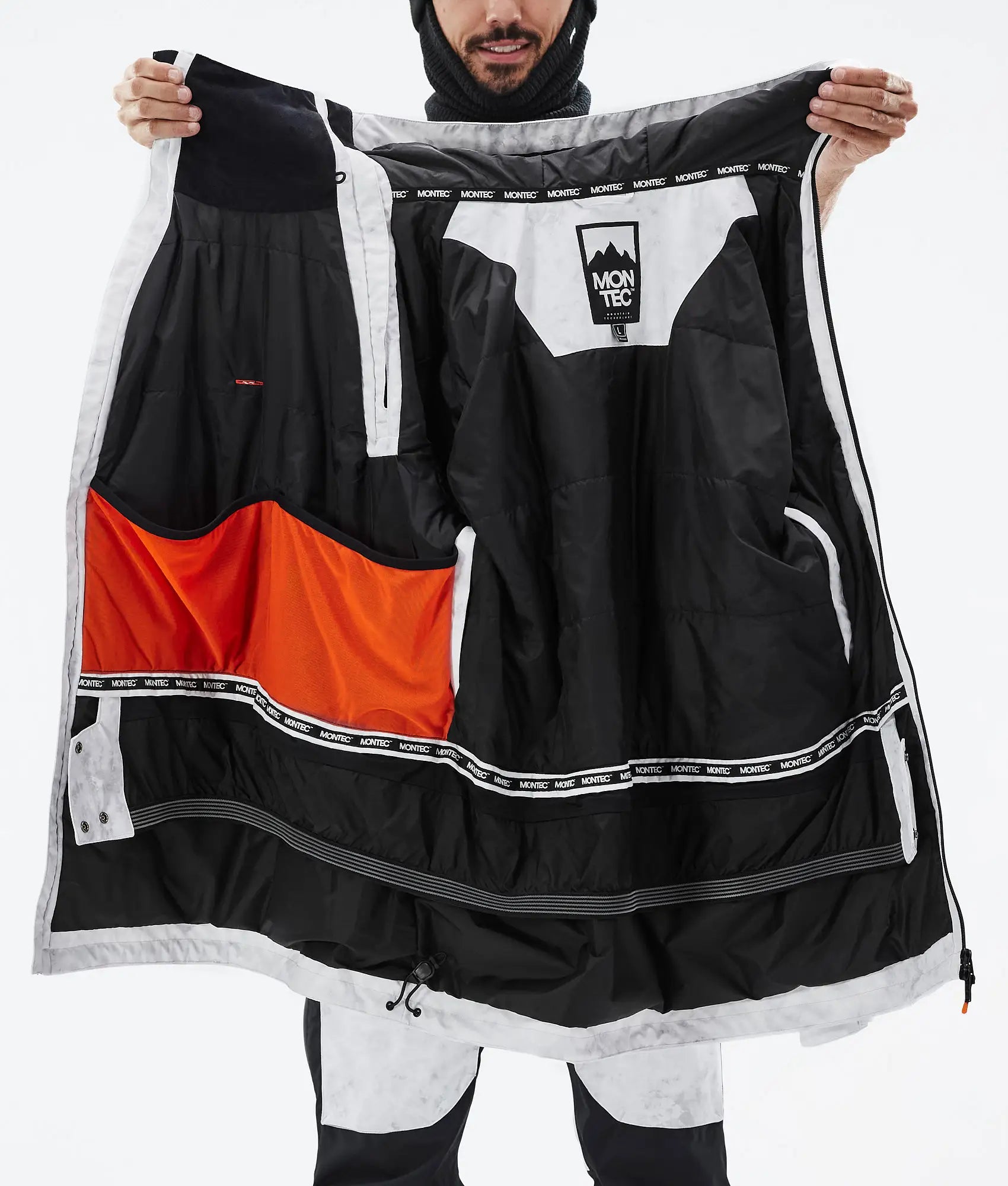 Doom Skijacke Herren - White Tiedye