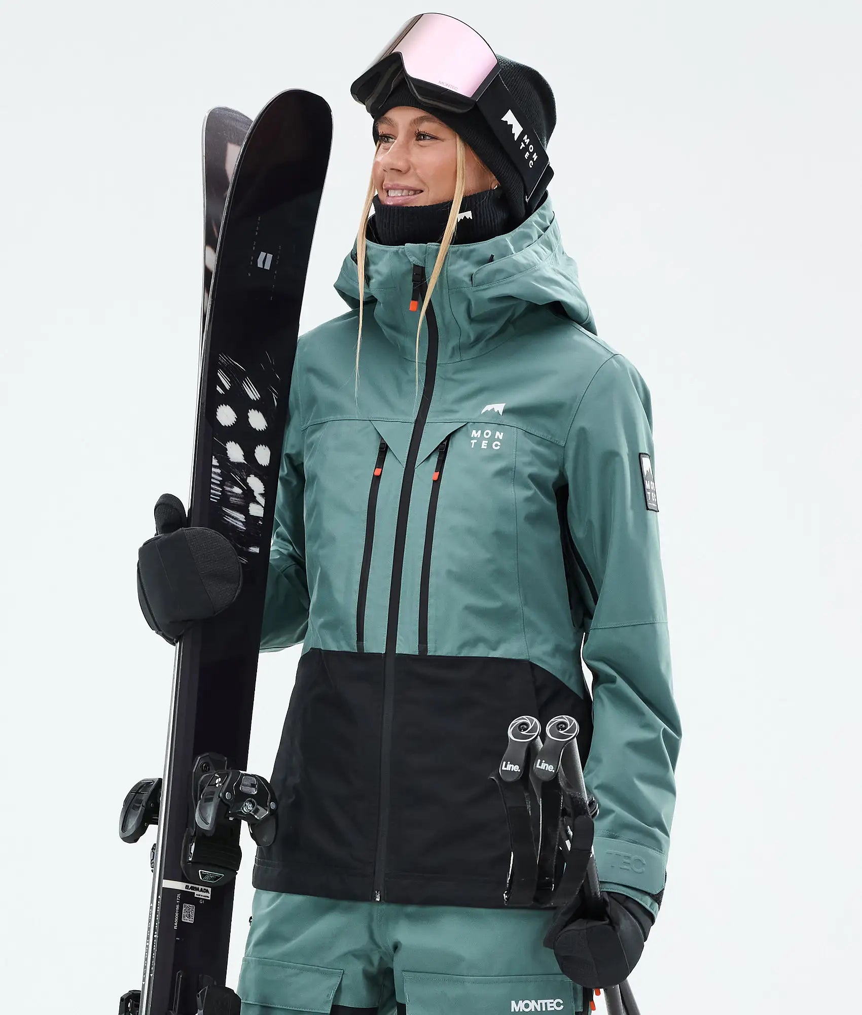 Moss W Skijacke Damen - Atlantic/Black