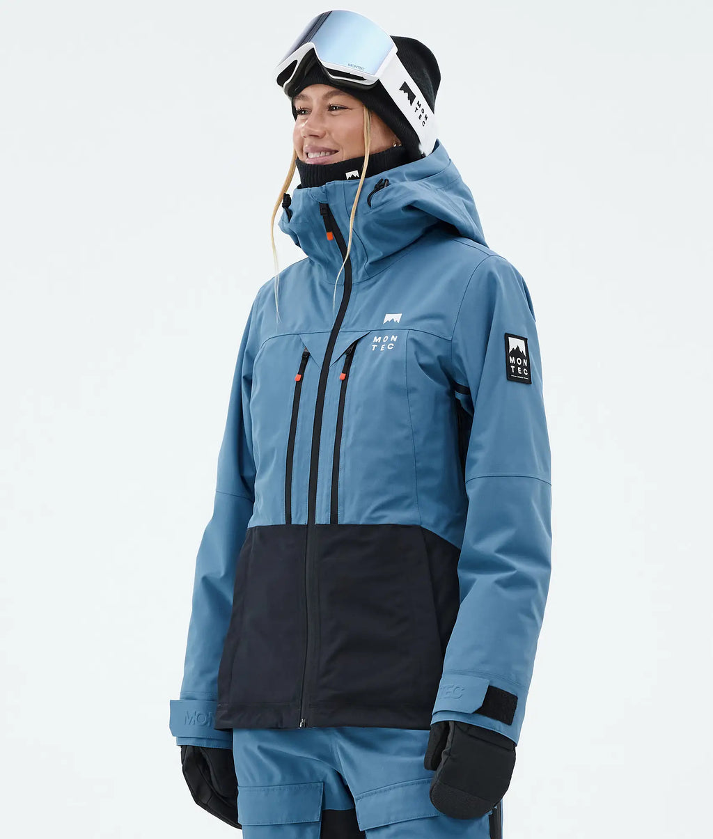 Moss W Skijacke Damen - Blue Steel/Black