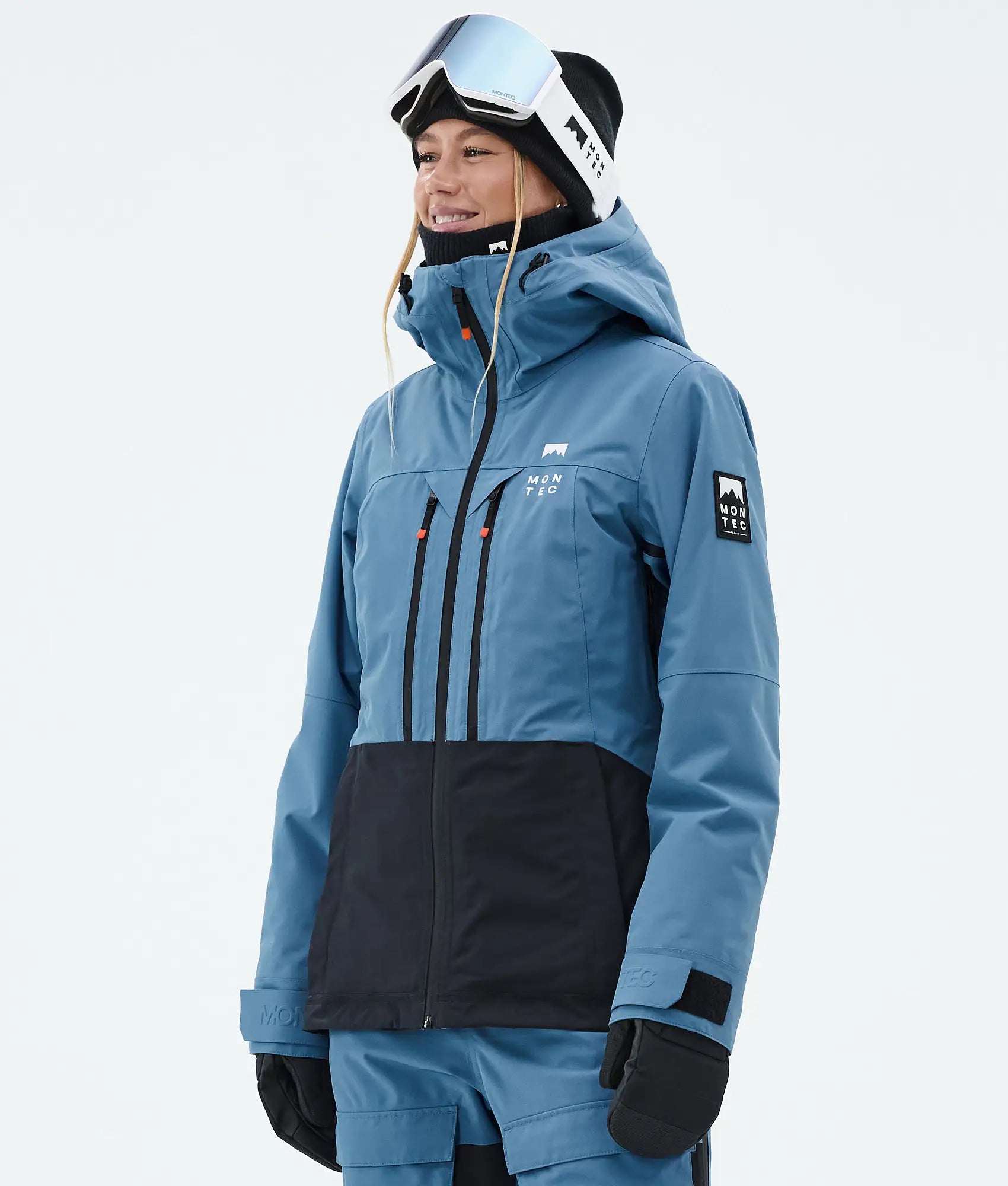 Moss W Skijacke Damen - Blue Steel/Black