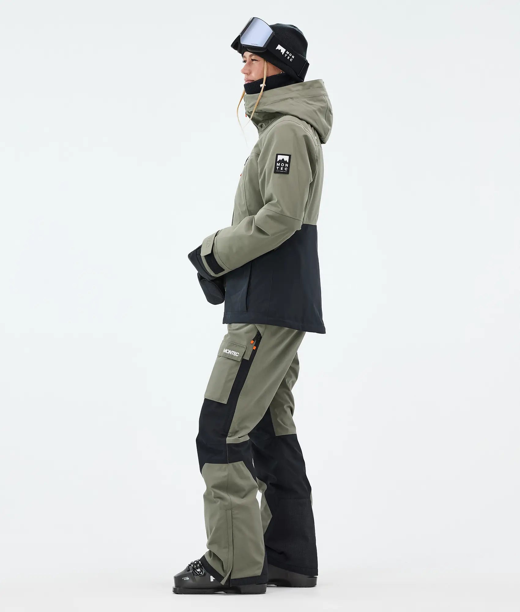 Moss W Skijacke Damen - Greenish/Black