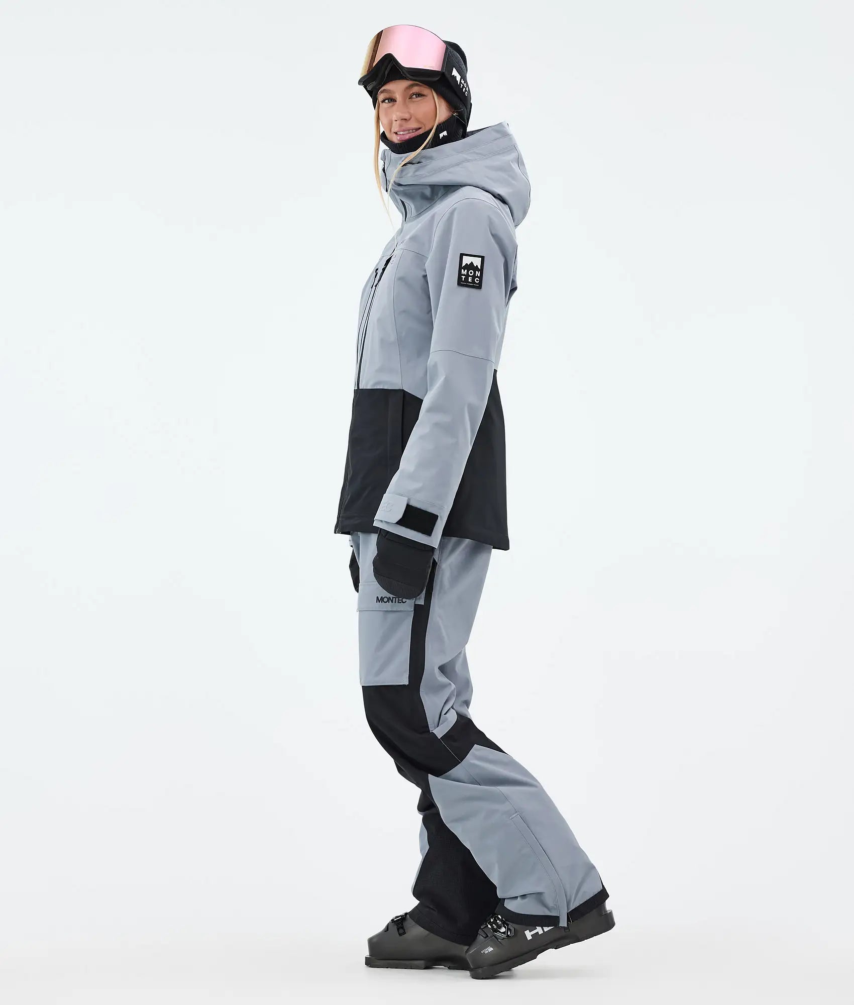 Moss W Skijacke Damen - Soft Blue/Black