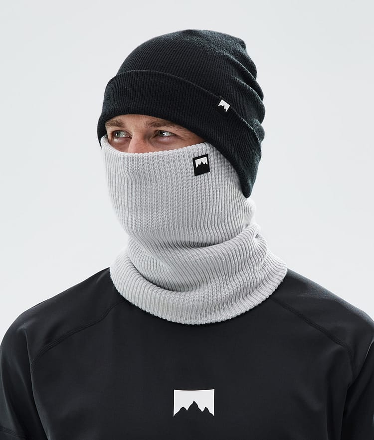 Classic Knitted Facemask  Light Grey