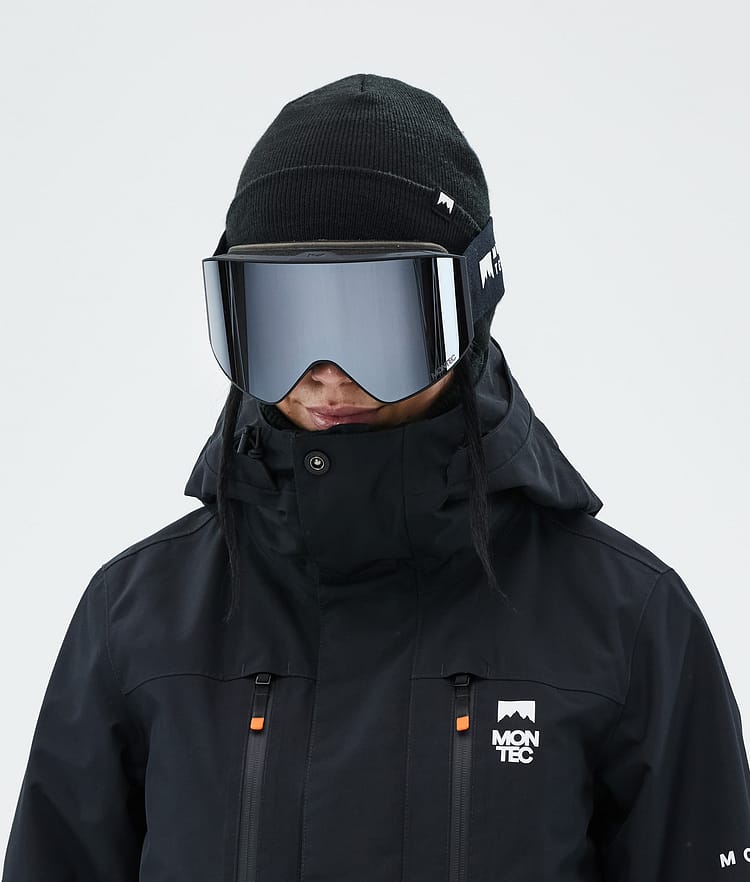 Ski Goggles Black W/Black Black Mirror