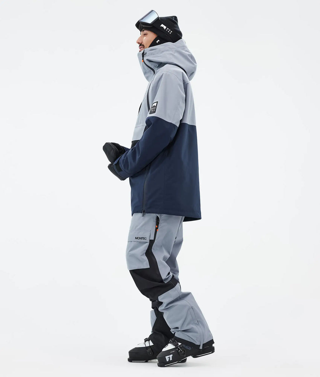 Doom Skijacke Herren - Soft Blue/Black/Dark Blue