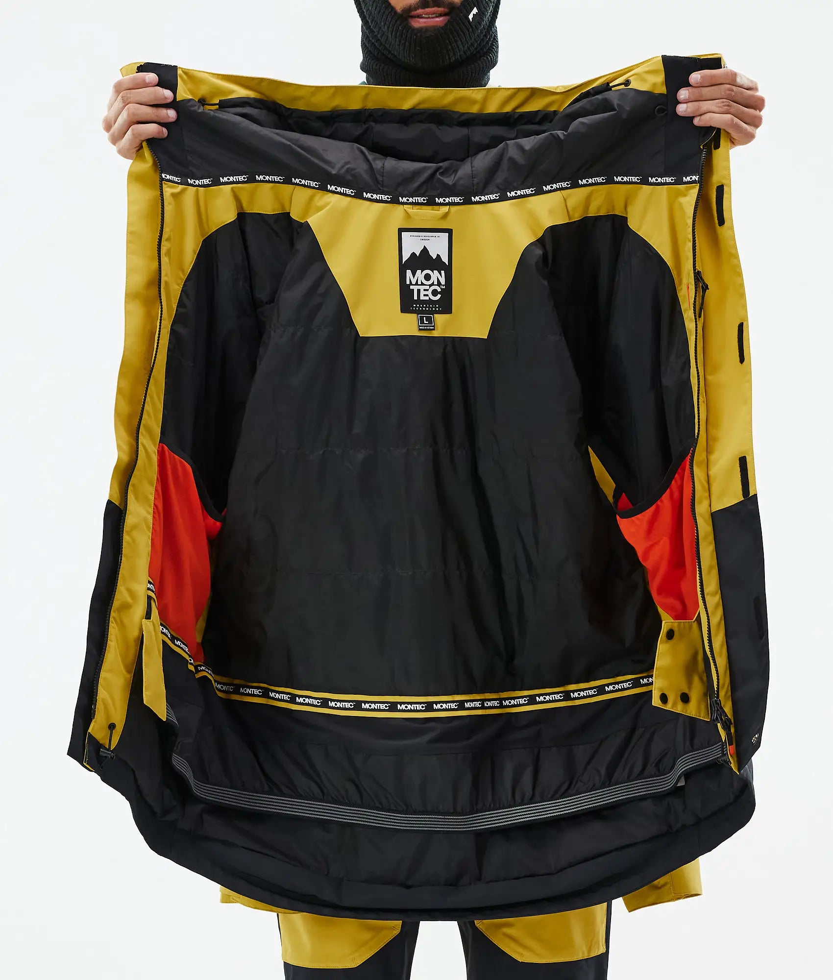 Fawk Skijacke Herren - Yellow/Black