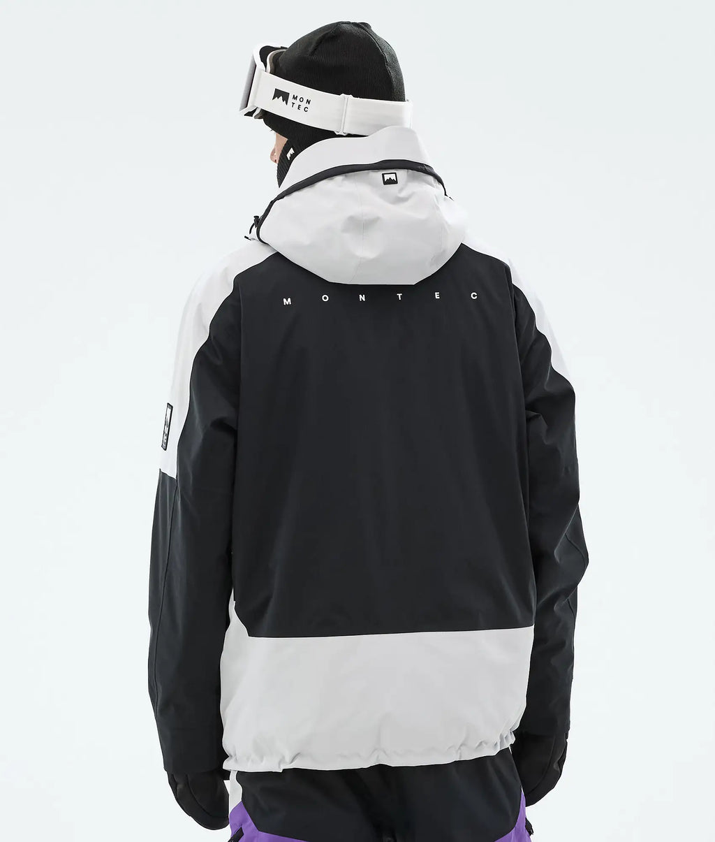 Morpheus Skijacke Herren - Light Grey/Black/Vivid Purple