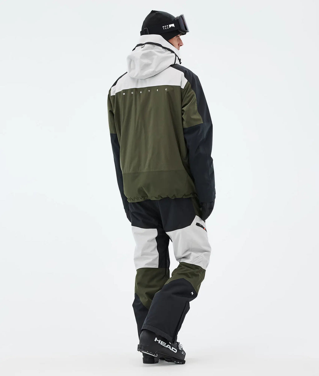 Oracle Skijacke Herren - Light Grey/Black/Olive Green