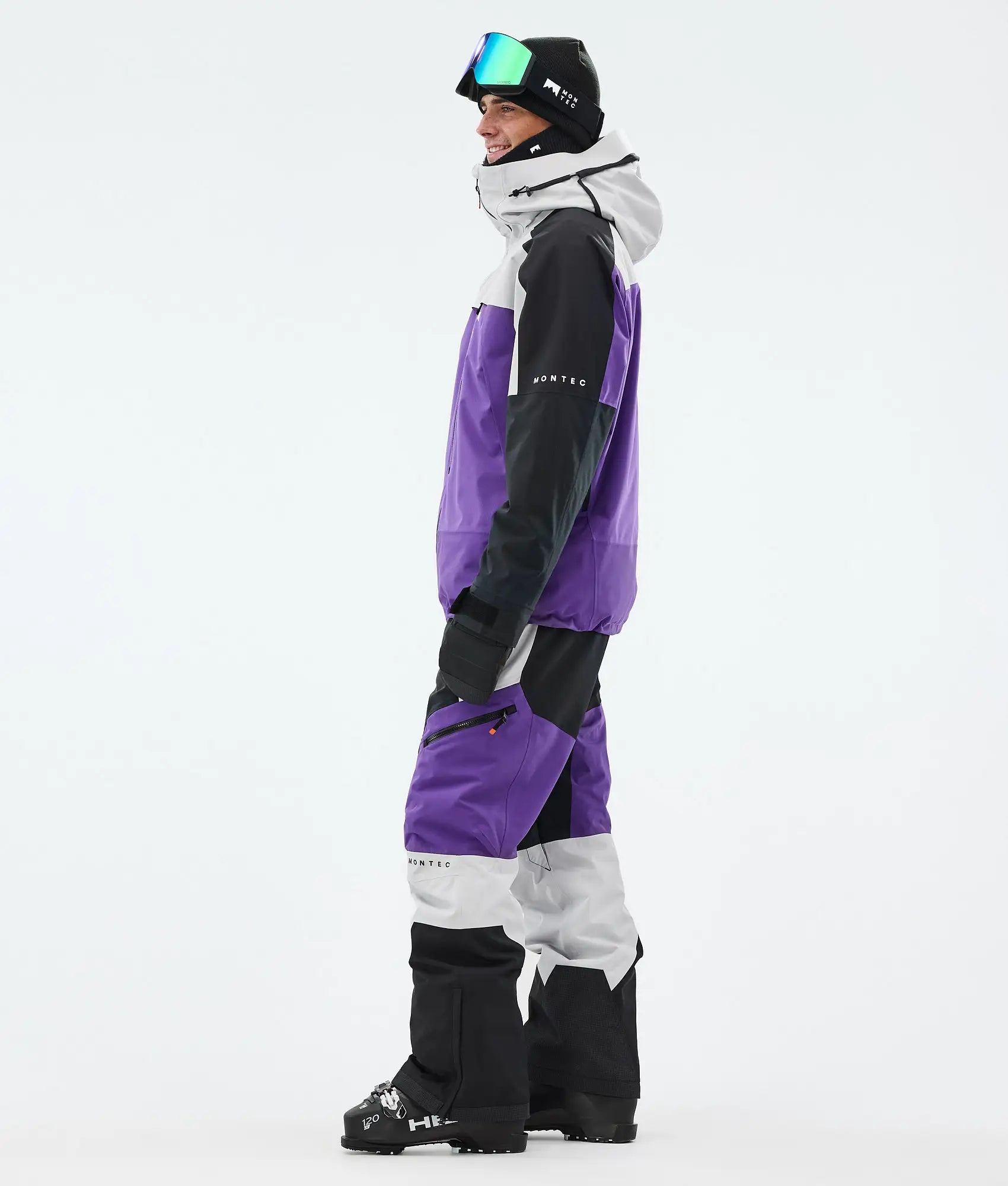 Oracle Skijacke Herren - Light Grey/Black/Vivid Purple