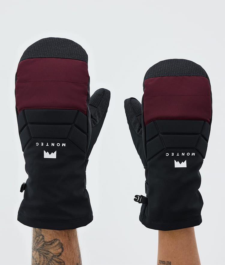 Snow Mittens Burgundy