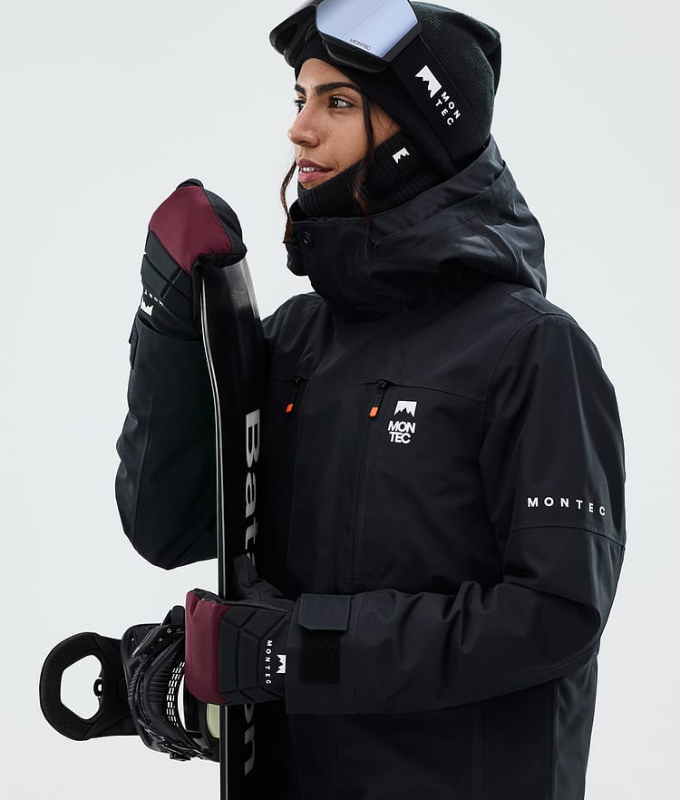 Snow Mittens Burgundy