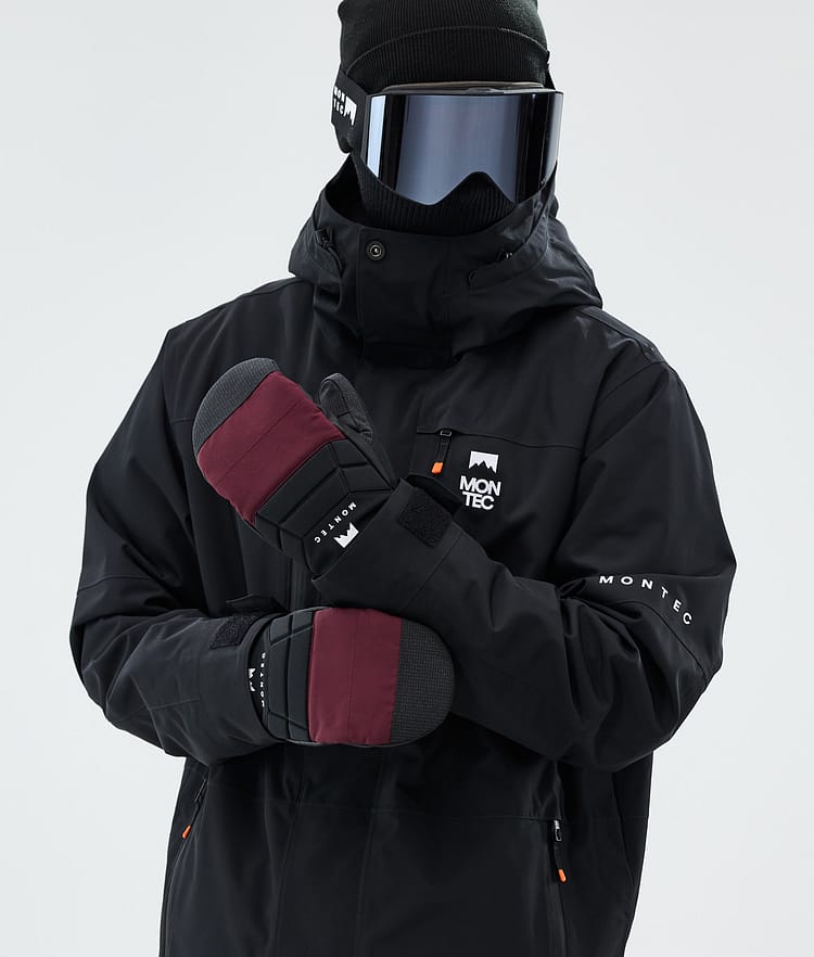 Snow Mittens Burgundy